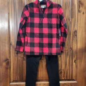 🆕️ btween Buffalo Plaid Fleece Set